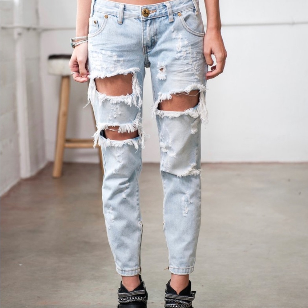 One Teaspoon Ripped Jeans
